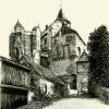 Hrad Pernštejn - kresba hradu