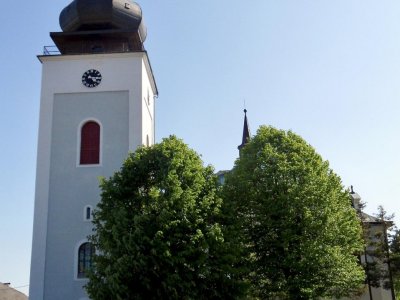 Vyhlídková věž kostela Navštívení Panny Marie Bozkov