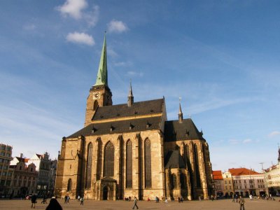 Vyhlídková věž katedrály sv. Bartoloměje Plzeň