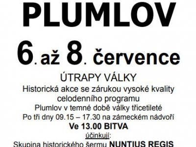 Zámek PLUMLOV Útrapy válek